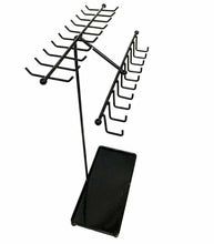 Black Metal Necklace Rack - 30 Hooks